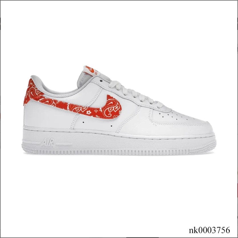 Alternative view of Air Force 1 Low Orange Paisley Shoes Sneakers