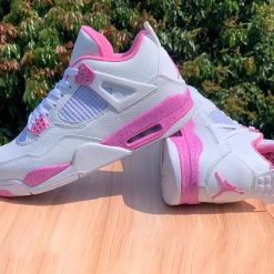 Alternative view of AJ 4 White Pink Oreo Shoes Sneakers