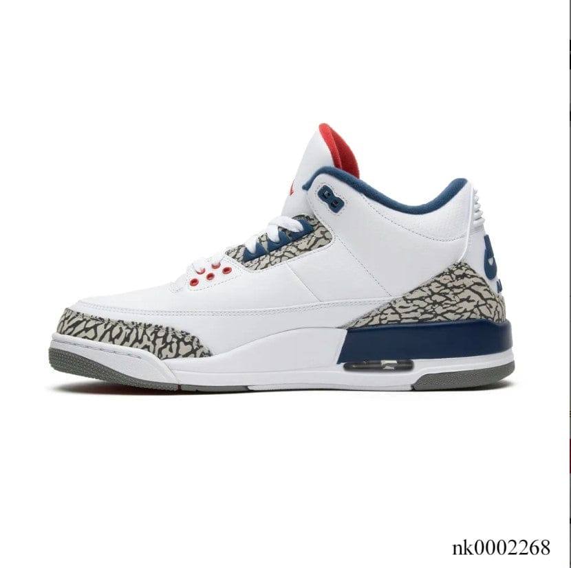 Alternative view of Air Jordan 3 Retro True Blue Shoes Sneakers