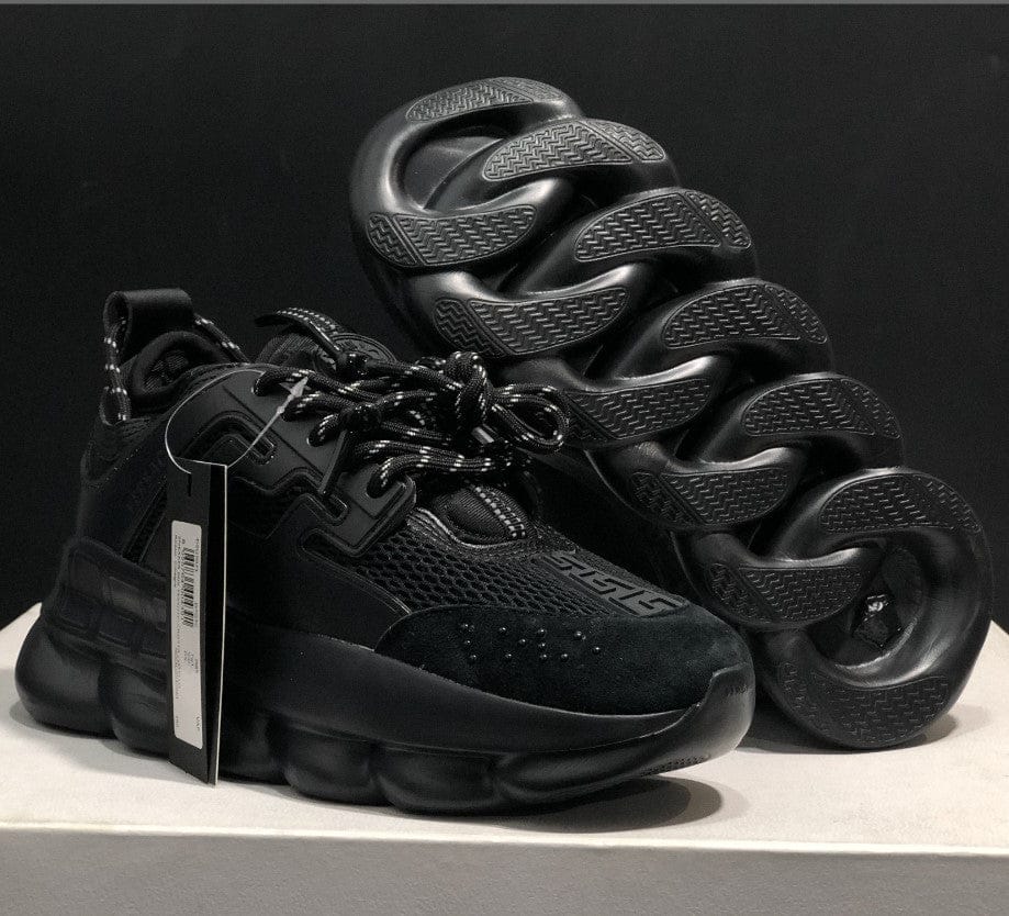 Chain Reaction Full Black Shoes Sneakers 1 - Image 3