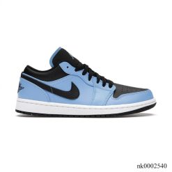 Alternative view of Air Jordan 1 Low University Blue Black Shoes Sneakers