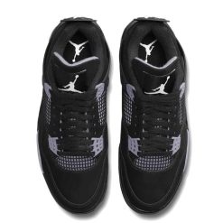 Alternative view of Air Jordan 4 Grey Thunder Shoes Sneakers