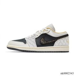 Alternative view of Air Jordan 1 Low Beaded Swoosh Shoes Sneakers