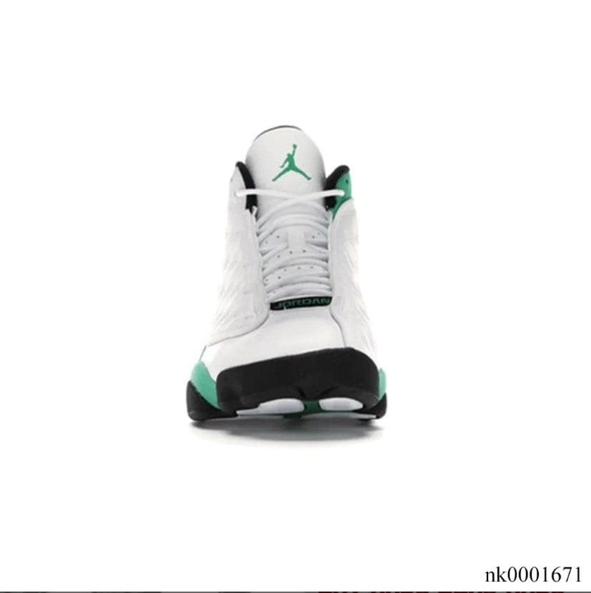 Alternative view of Air Jordan 13 Retro White Lucky Green Shoes Sneakers