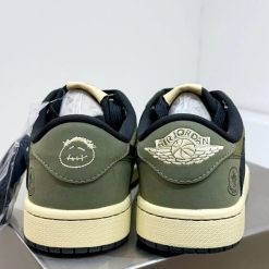 Alternative view of Air Jordan 1 Low x Travis Scott x Moncler Shoes Sneakers