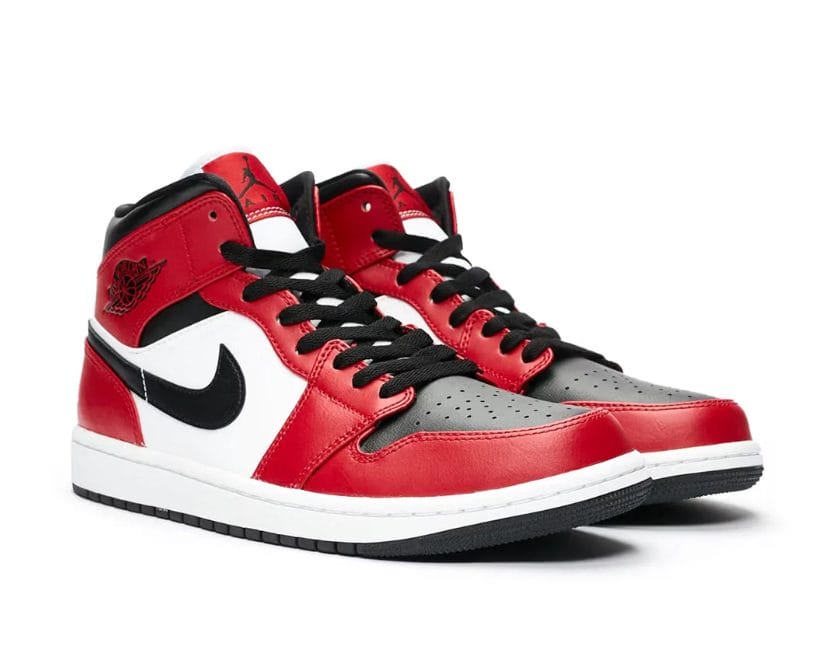 Air Jordan 1 Mid Chicago Toe Shoes Sneakers - Image 8
