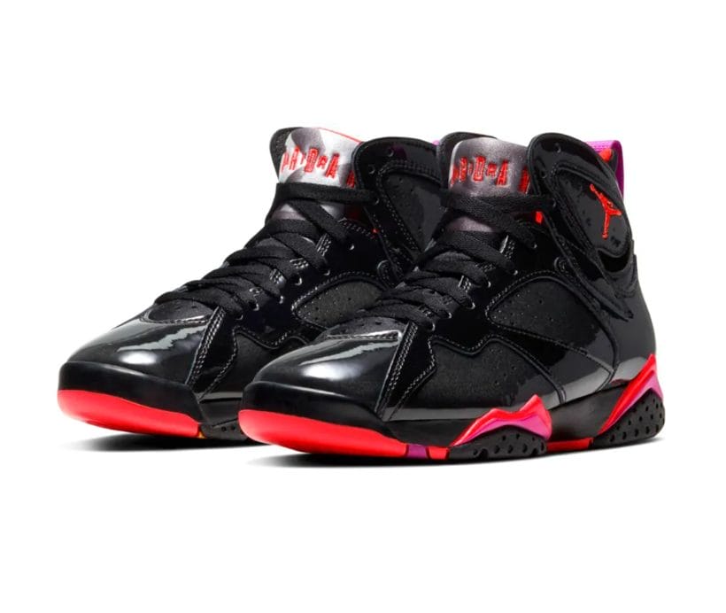 AJ 7 Black Gloss Shoes Sneakers - Image 5