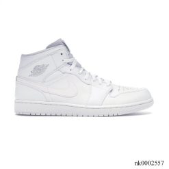 Air Jordan 1 Mid WhitePure Platinum Shoes Sneakers