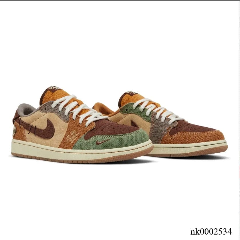 Alternative view of Zion Williamson x Air Jordan 1 Low OG Voodoo Shoes Sneakers
