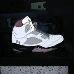 Alternative view of Air Jordan 5 35th Anniversary  Medium Soft Pink Shoes Sneakers