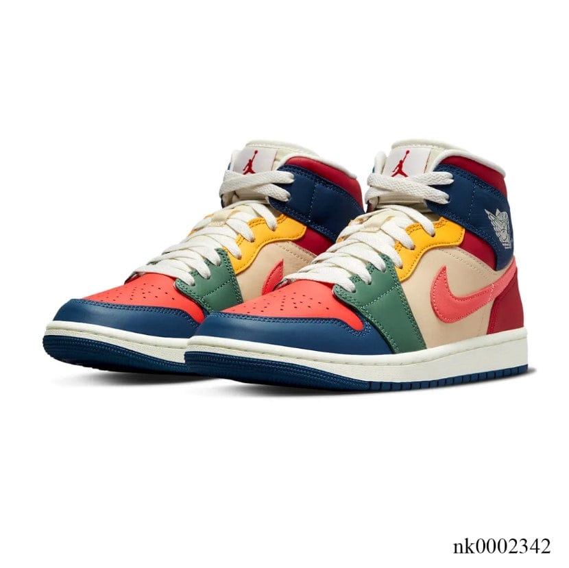 Alternative view of Air Jordan 1 Mid SE Multi Color Shoes Sneakers