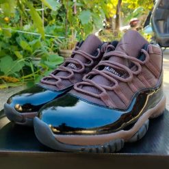 Alternative view of Air Jordan 11 Black Brown Shoes Sneakers
