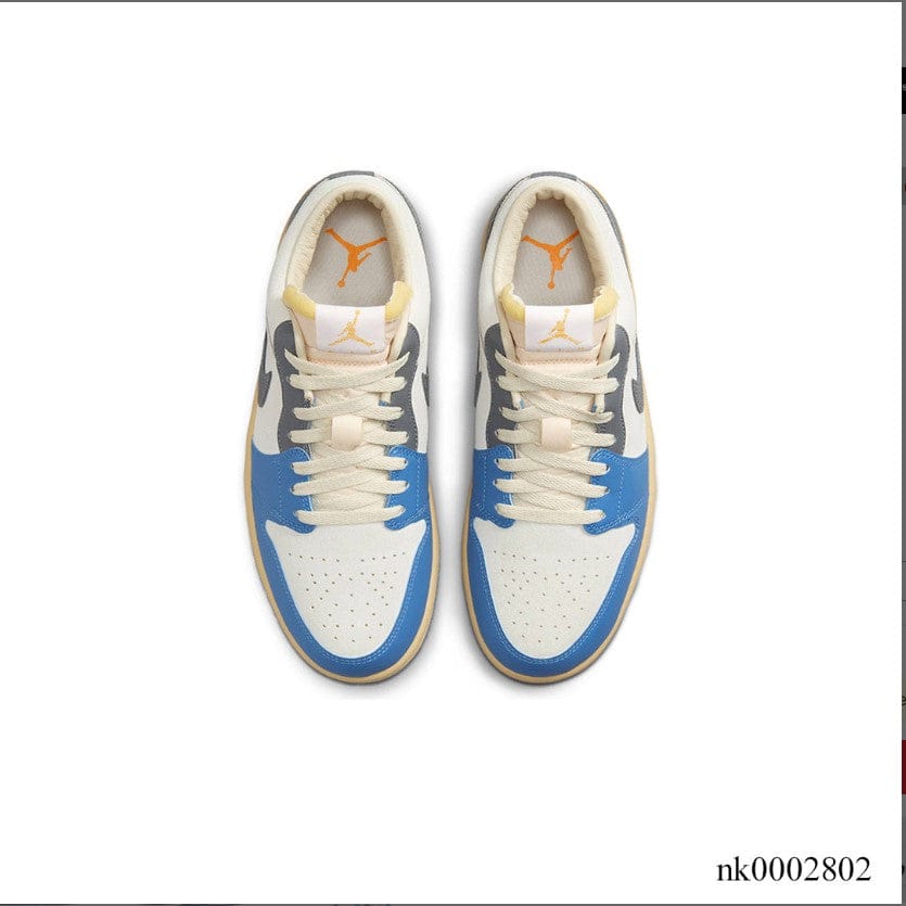Alternative view of Air Jordan 1 Low Vintage UNC Grey Shoes Sneakers