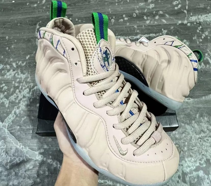 Air Foamposite One Particle Beige Shoes Sneakers - Image 9
