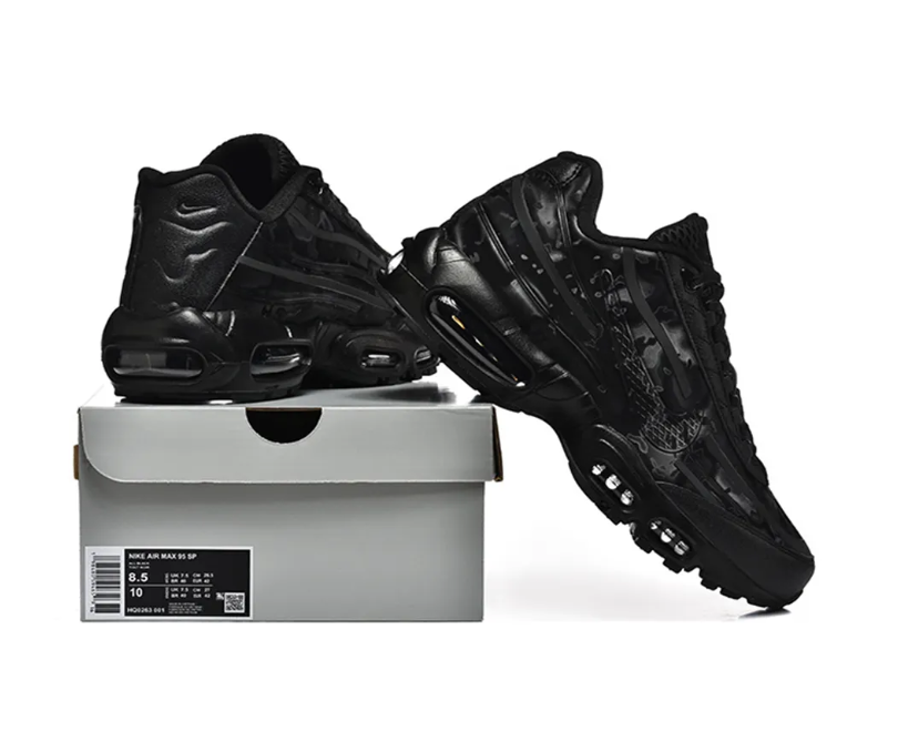 WORKSOUT x AM 95 Uniform Black Anthracite Shoes Sneakers - Image 7
