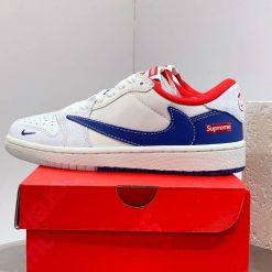 Alternative view of Air Jordan 1 x Travis Scott x Supreme Shoes Sneakers
