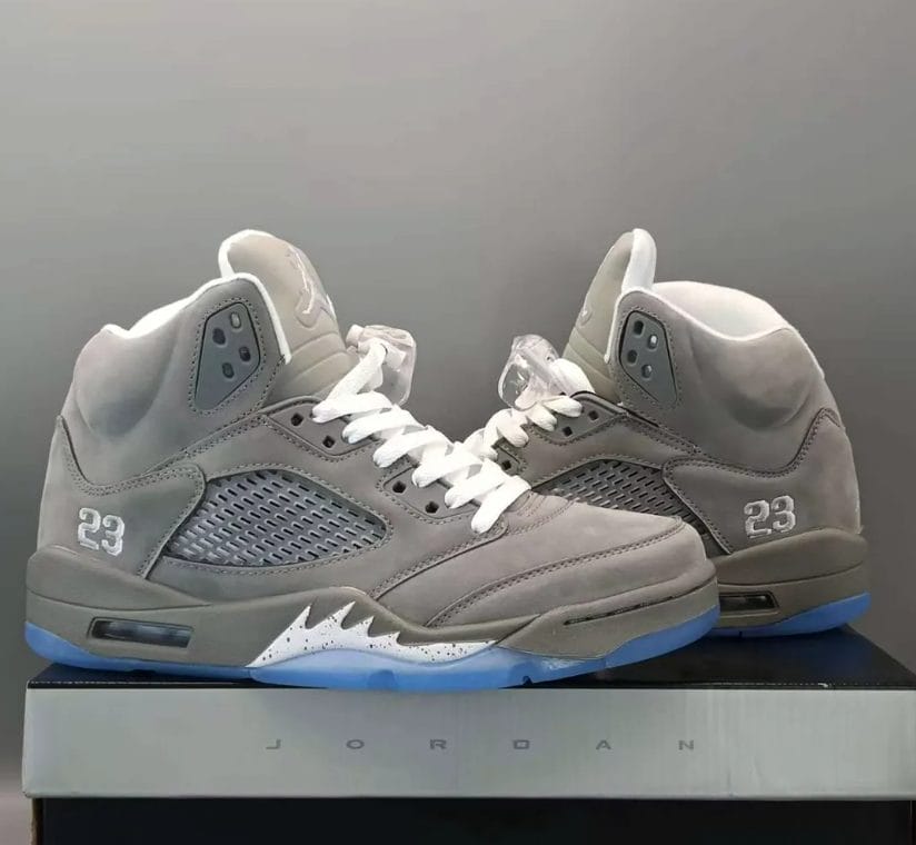 Air Jordan 5 Wolf Grey Shoes Sneakers - Image 2