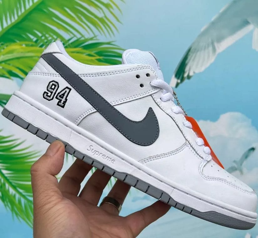 SUP x Dunk Low SB White Shoes Sneakers - Image 8