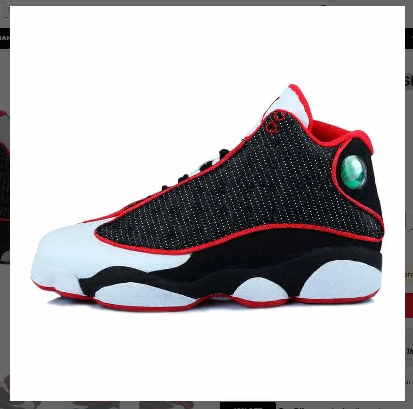 Air Jordan 13 White Black Red Mesh Shoes Sneakers - Image 2