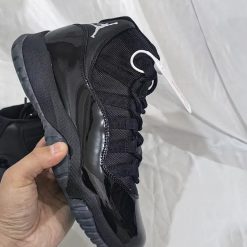Alternative view of Air Jordan 11 Black Red Grey Shoes Sneakers