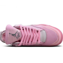 Alternative view of OW X AJ 4 Pink Shoes Sneakers