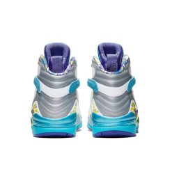 Alternative view of Air Jordan 8 White Aqua Shoes Sneakers
