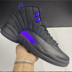 Alternative view of Air Jordan 12 Retro Black Dark Concord Shoes Sneakers