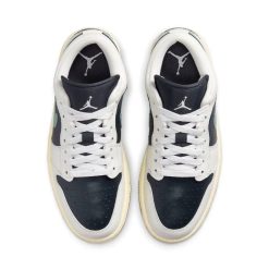 Alternative view of AJ 1 Low Jade Smoke Shoes Sneakers
