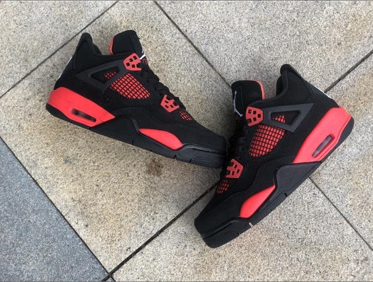 Air Jordan 4 Retro Red Thunder Shoes Sneakers - Image 9