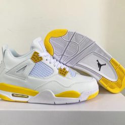 Alternative view of Air Jordan 4 Vivid Sulfur Shoes Sneakers