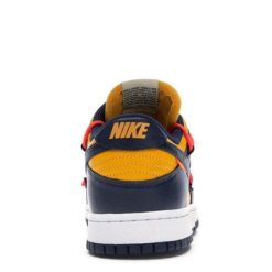 Alternative view of Dunk Low OW University Gold Midnight Navy Shoes Sneakers