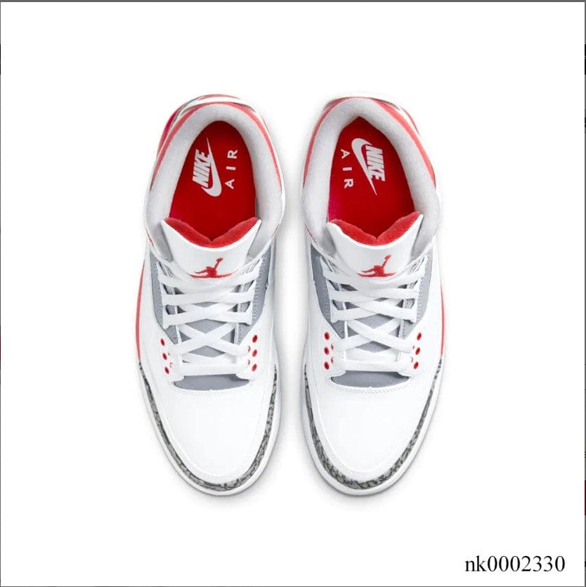 Alternative view of Air Jordan 3 Retro Fire Red Shoes Sneakers