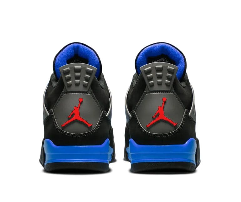 Air Jordan 4 Retro Black Deep Royal Blue Shoes Sneakers - Image 7