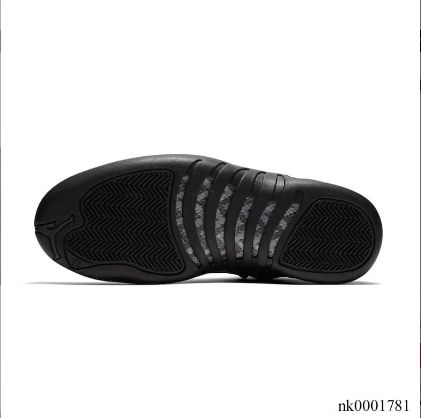 Alternative view of Air Jordan 12 Retro Winterized Triple Black Shoes Sneakers