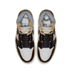 Alternative view of Air Jordan 1 Retro High Union LA Black Toe Shoes Sneakers