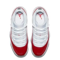 Alternative view of Air Jordan 11 Retro Low Varsity Red Shoes Sneakers