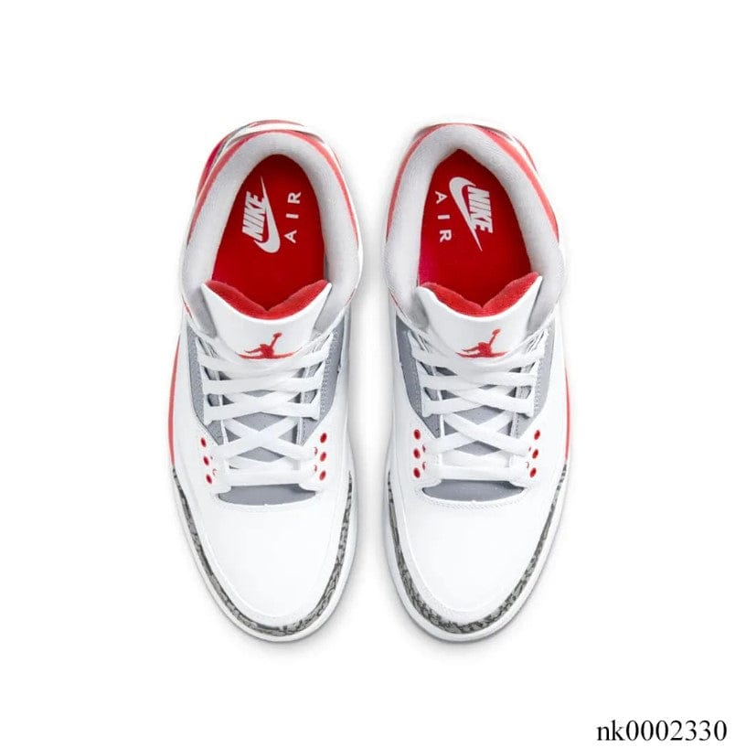 Air Jordan 3 Retro Fire Red Shoes Sneakers - Image 3