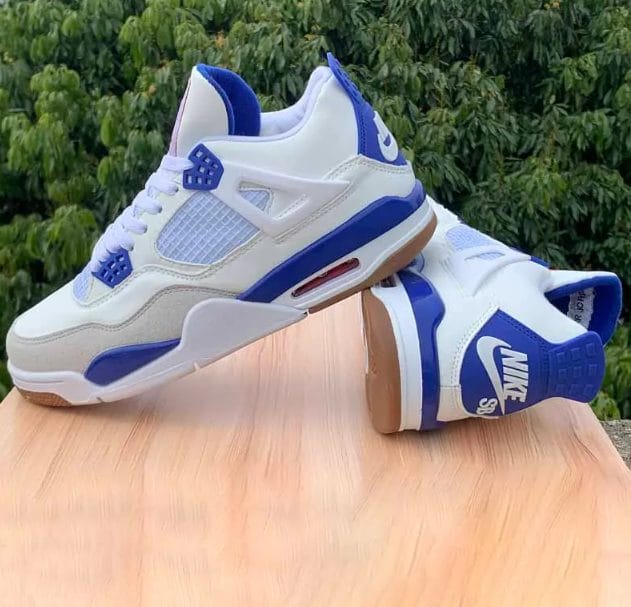 SB x AJ 4 Sapphire Blue Shoes Sneakers - Image 2