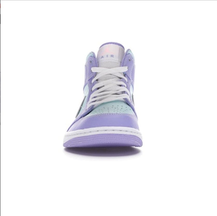 Air Jordan 1 Mid Purple Aqua Shoes Sneakers - Image 3