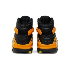 Alternative view of Air Jordan 8 Retro Taxi Yellow Black Shoes Sneakers