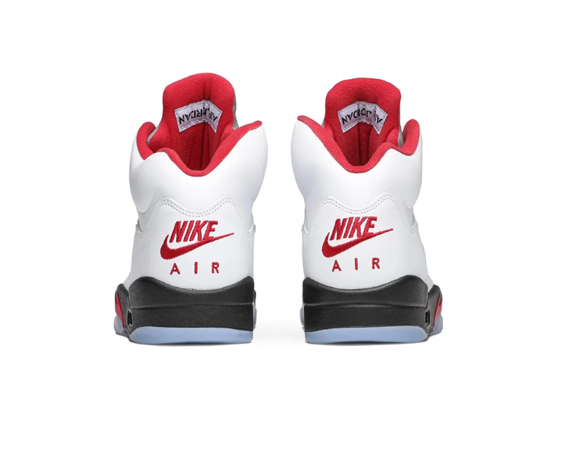 AJ 5 Fire Red Silver Tongue (2020) Shoes Sneakers - Image 3