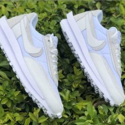 Alternative view of Sacai x LDWaffle White Nylon Shoes Sneakers