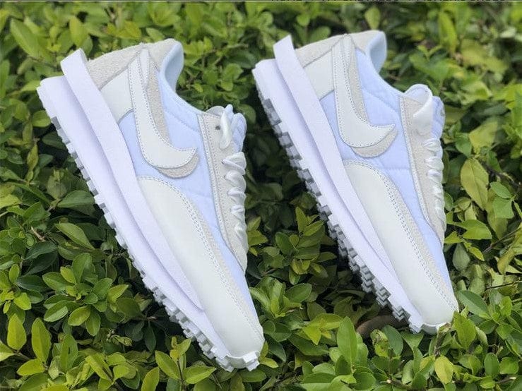 Sacai x LDWaffle White Nylon Shoes Sneakers - Image 2
