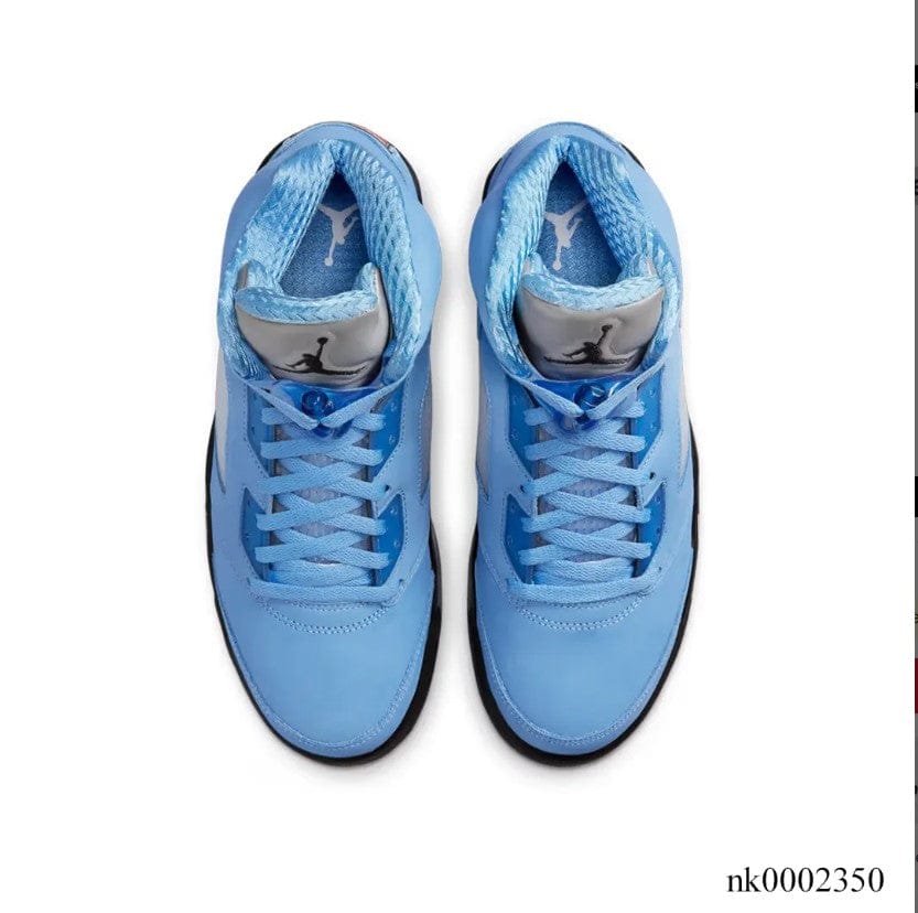Alternative view of Air Jordan 5 UNC University Blue Shoes Sneakers