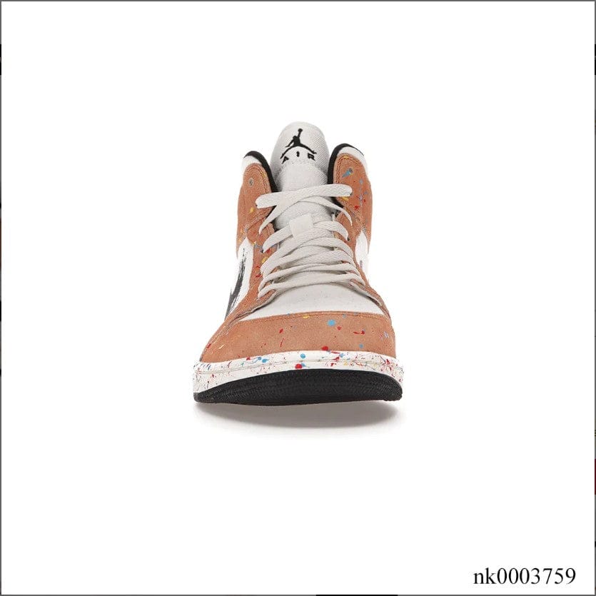 Air Jordan 1 Mid SE Brushstroke Shoes Sneakers - Image 4