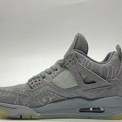 Alternative view of KAWS x AJ 4 Cool Grey Shoes Sneakers