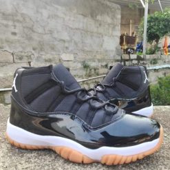 Alternative view of Air Jordan 11 Black Gum Sneakers
