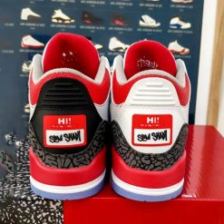 Alternative view of Eminem x AJ 3 Super Bowl PE Shoes Sneakers