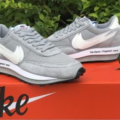 Alternative view of Fragment x Sacai x LDWaffle Light Smoke Grey Shoes Sneakers