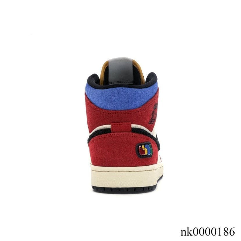 Alternative view of Air Jordan 1 Mid SE Fearless Blue the Great Shoes Sneakers